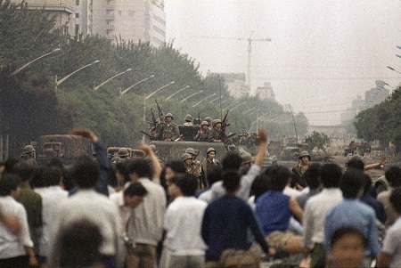 中共军队“六四”屠城之后，1989年6月6日的北京街头。（网络图片）