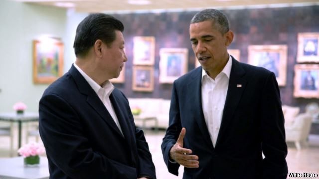 美国总统奥巴马和中国国家主席习近平