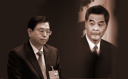 香港政改遭否绝后秘晤港学者，张德江面临被“能下”？（网络图片）