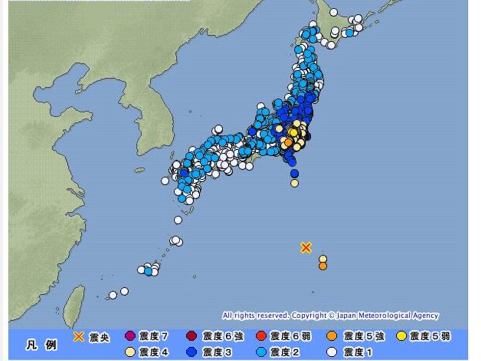 日本大多地区处在地震带上