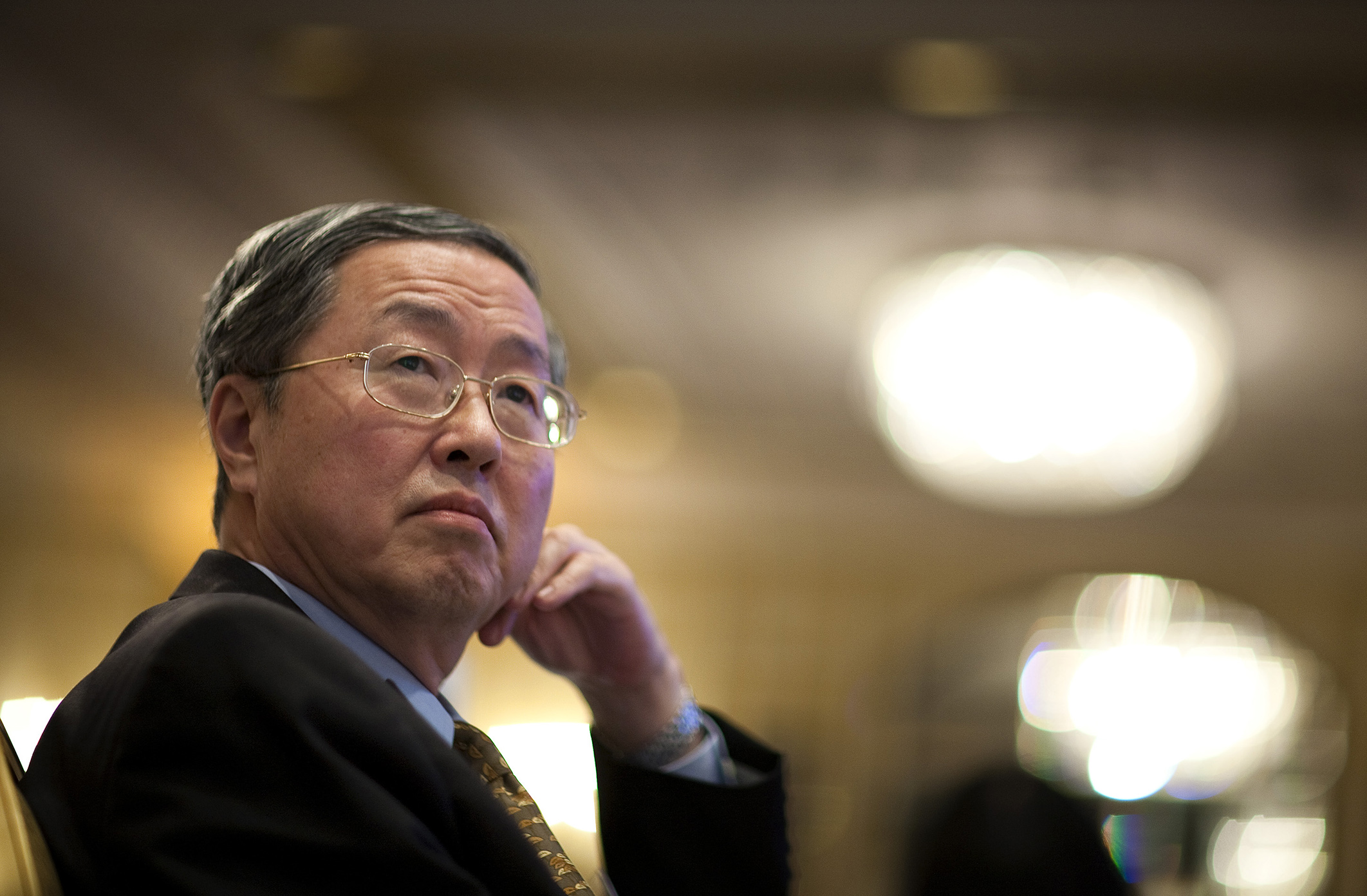 Zhou Xiaochuan, governor of the People's Bank of China. Photographer: Andrew Harrer/Bloomberg####################JOSHUA ROBERTS