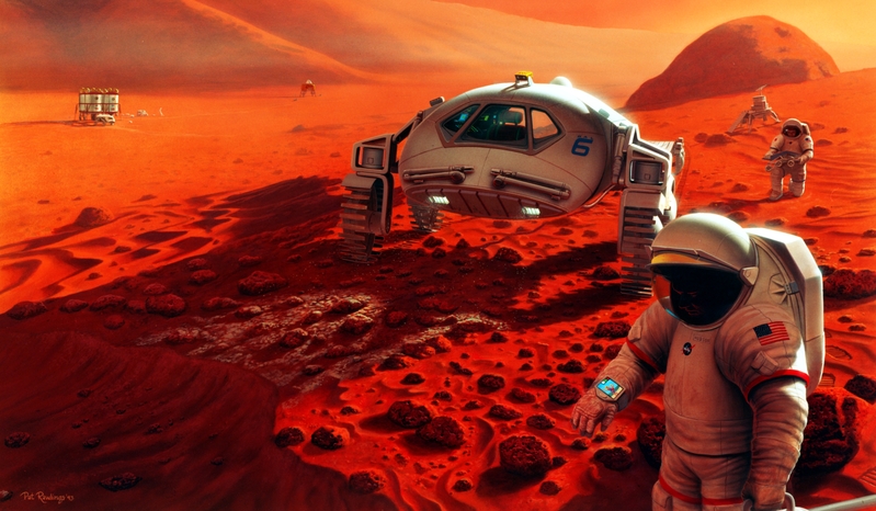 美国宇航局（NASA）表示，载人登陆火星的项目正在按计划进行，人类有望在2030年踏上火星这个红色的星球。(NASA)