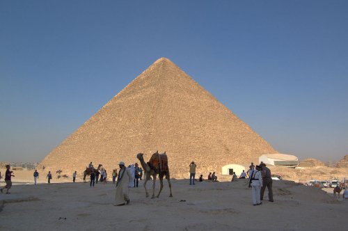 胡夫金字塔。(图片来源：维基百科)