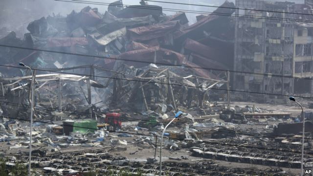 天津爆炸过去四月，真相未明（网络图片）