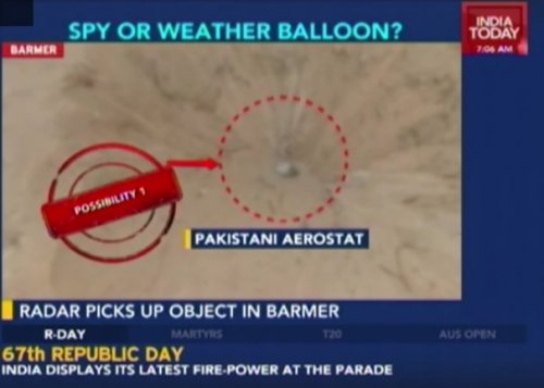 印度战斗机击落神秘球形UFO。(视频截图)