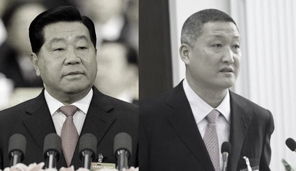 张越承认，他与贾庆林（左）女婿李伯潭（右），戴相龙女婿车峰有密切的经济来往。（网路图片）