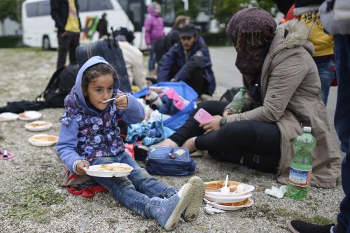 2015年7月来到德国慕尼黑的叙利亚难民。（Getty Images/*）