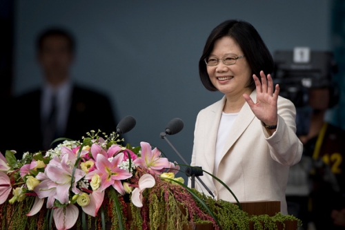 台湾新任总统蔡英文520就职典礼，开启了台湾第三轮政党轮替。（网路图片）