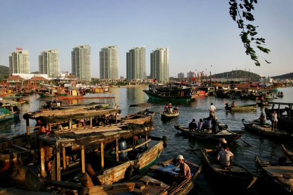 上海楼市“金九银十”俨然已变成“门可罗雀”。图为一处楼盘远景。（Gatty Images）