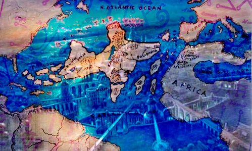 亚特兰蒂斯是一个传说中高度文明的国度，1万2000年前于一夜间沉没于大海中。（网络图片）