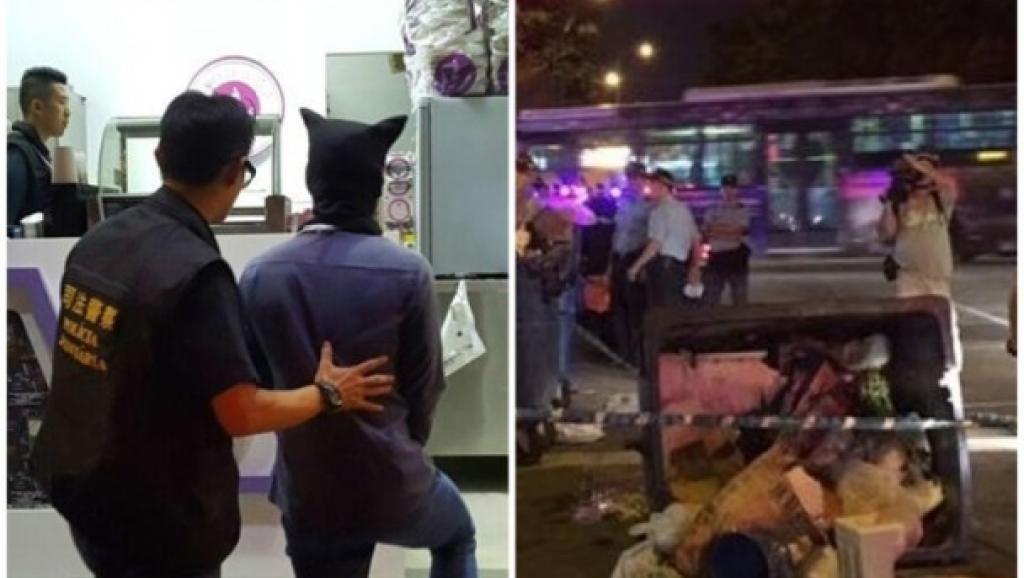 一名男子涉嫌强奸被捕，受伤裸女倒卧澳门筷子基垃圾桶2016年10月30日网络照片
