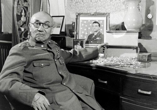 国民政府第二战区司令长官、1949年出任行政院长兼国防部长、陆军一级上将阎锡山。（网络图片）
