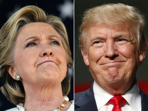 美国共和党总统提名人唐纳德・川普和美国民主党总统提名人希拉里・克林顿。（图片来源：Getty Images）